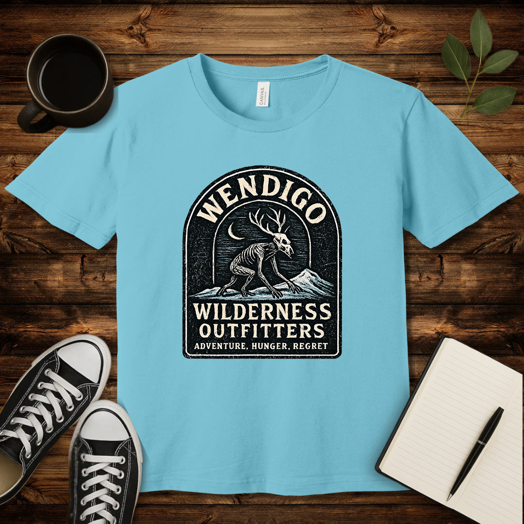 Wendigo Outfitters T-Shirt-T-Shirt-Turquoise-S-wearable sarcasm by Savage Tee Society