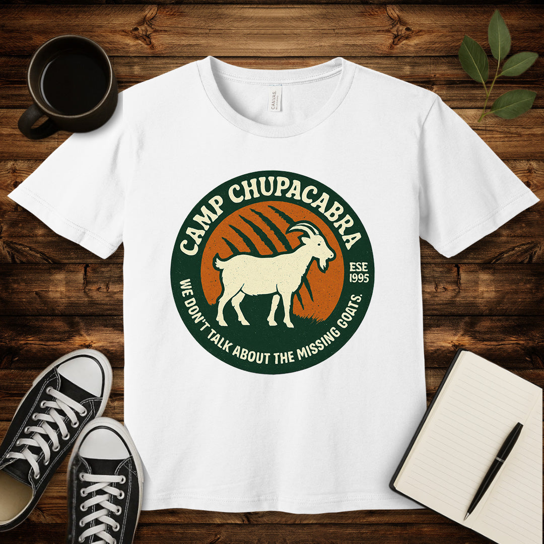 Camp Chupacabra T-Shirt-T-Shirt-White-S-wearable sarcasm by Savage Tee Society