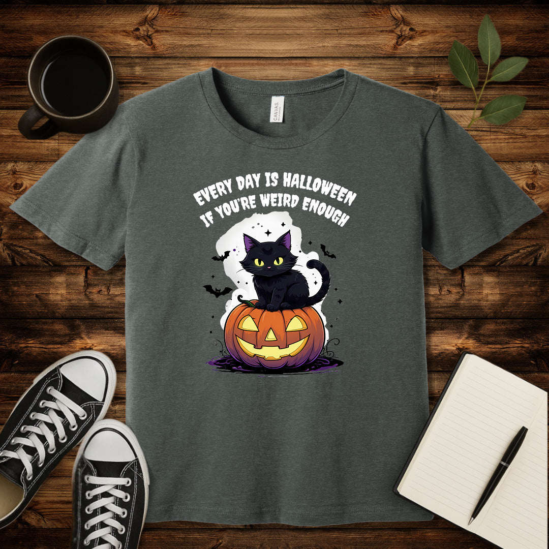 Weird Every Day Halloween T-Shirt-T-Shirt-Deep Heather-S-wearable sarcasm by Savage Tee Society