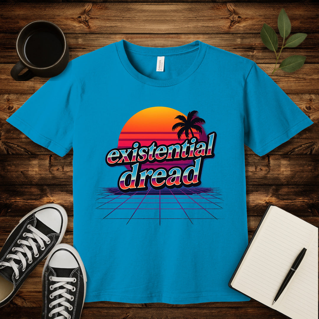 Existential Dread T-Shirt-T-Shirt-Aqua-S-wearable sarcasm by Savage Tee Society