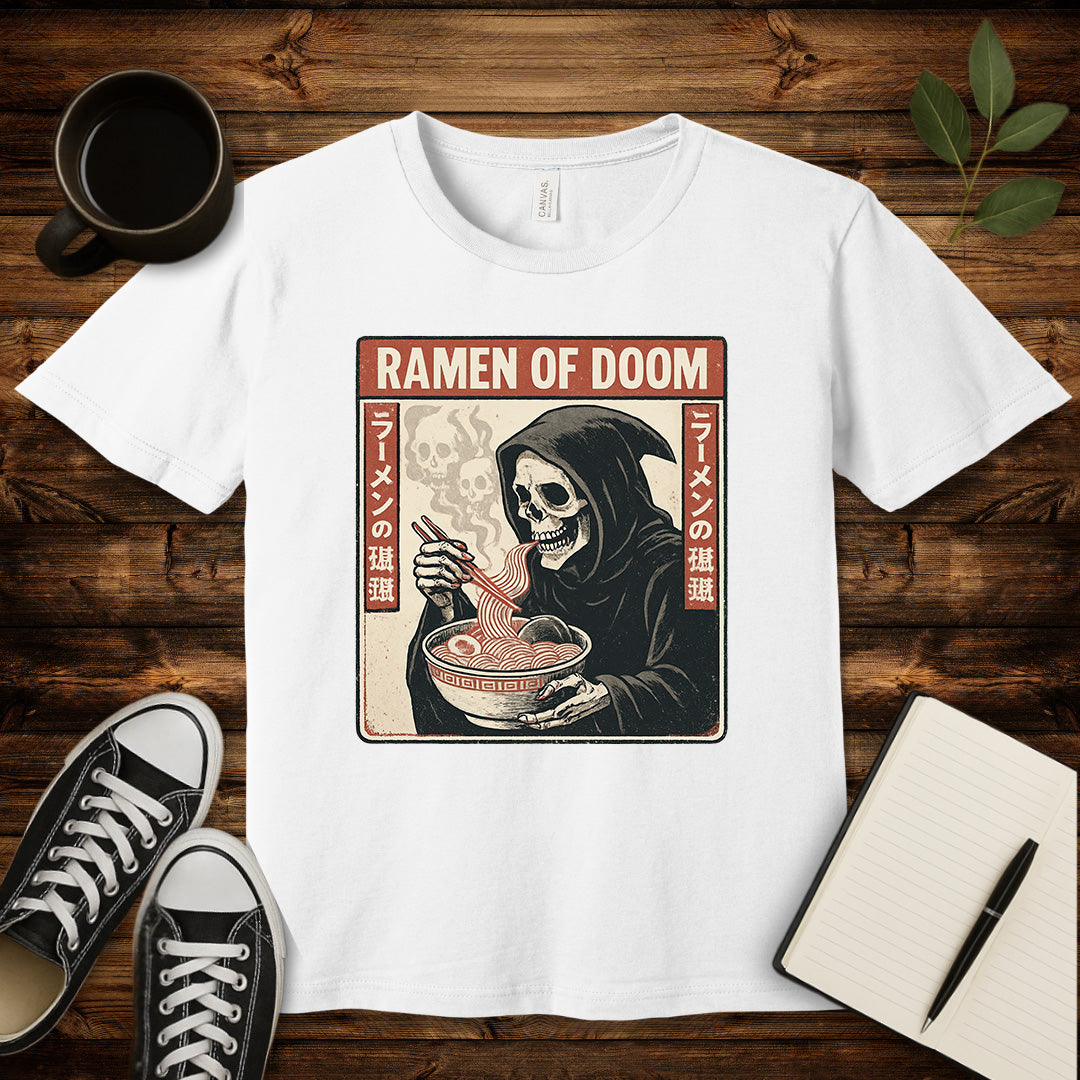 Ramen of Doom T-Shirt-T-Shirt-White-S-wearable sarcasm by Savage Tee Society