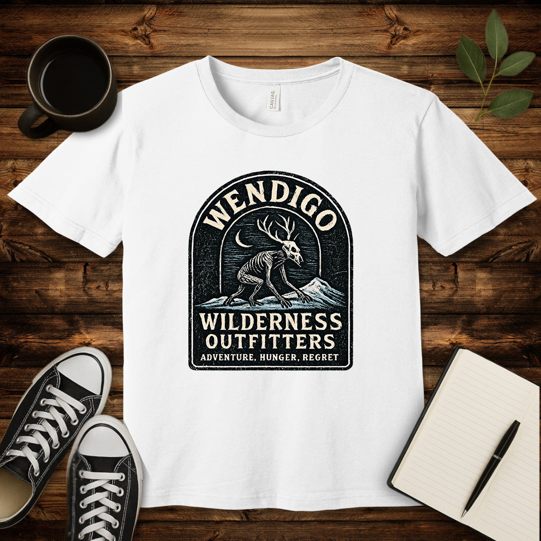 Wendigo Outfitters T-Shirt-T-Shirt-White-S-wearable sarcasm by Savage Tee Society