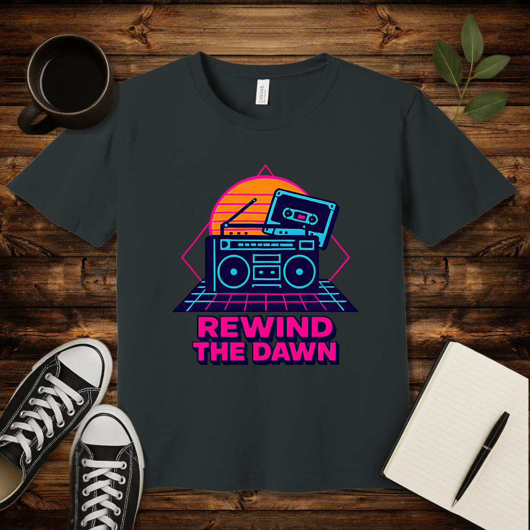 Rewind the Dawn T-Shirt-T-Shirt-Dark Grey-S-wearable sarcasm by Savage Tee Society