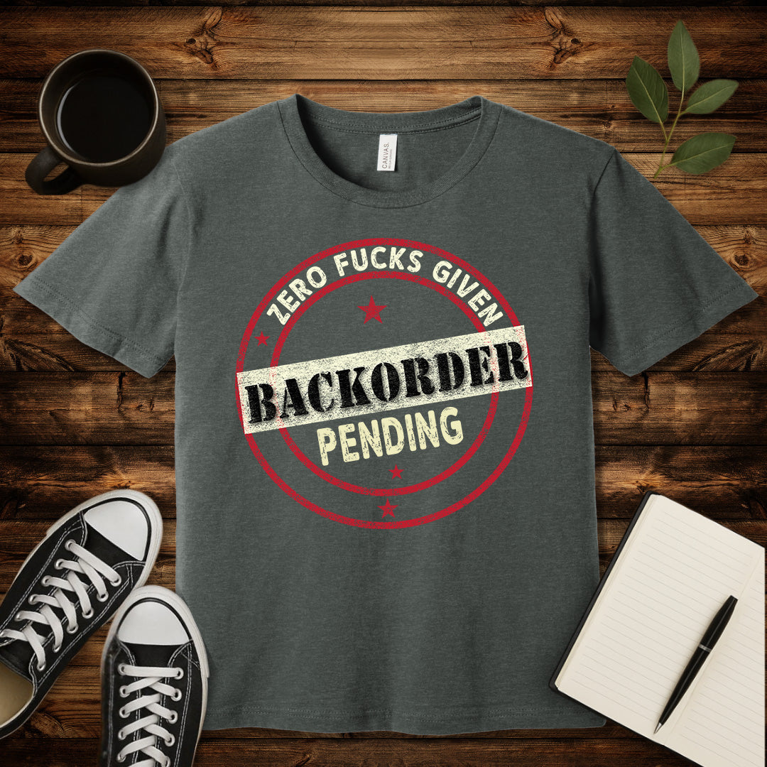 Zero Fucks Given T-Shirt-T-Shirt-Deep Heather-S-wearable sarcasm by Savage Tee Society