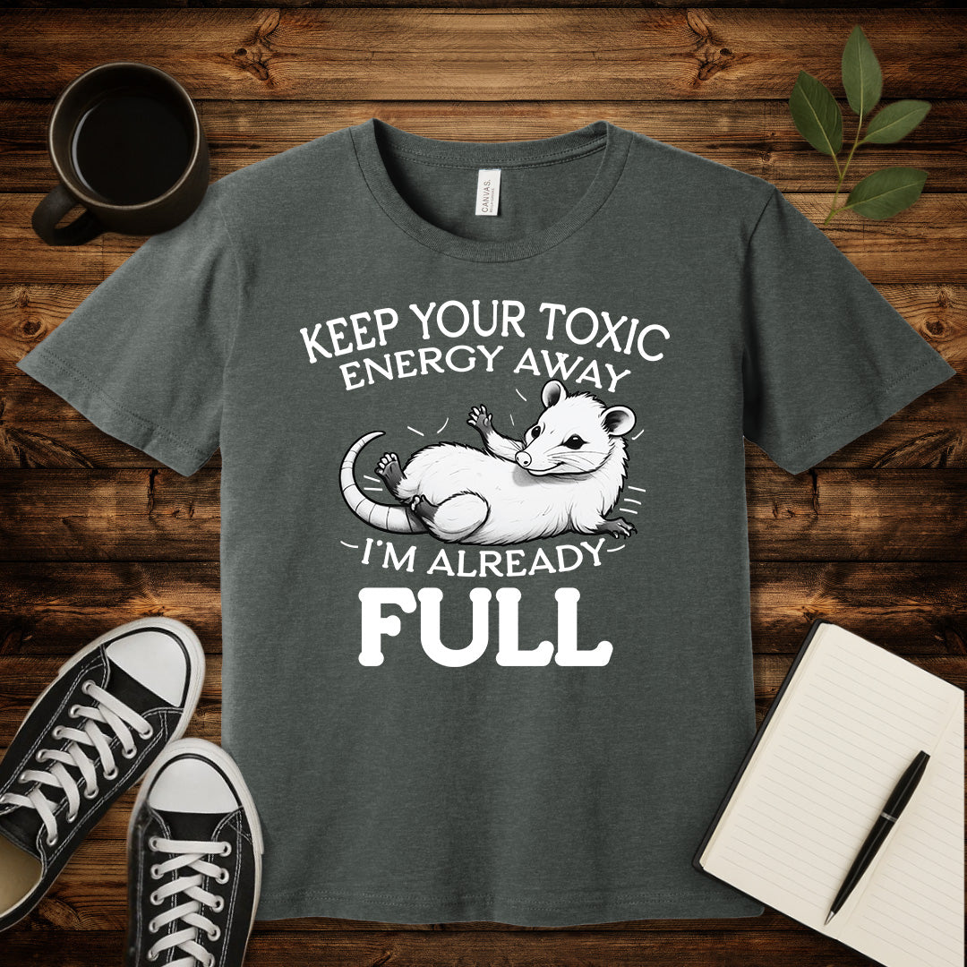 Keep Your Toxic Energy T-Shirt-T-Shirt-Deep Heather-S-wearable sarcasm by Savage Tee Society