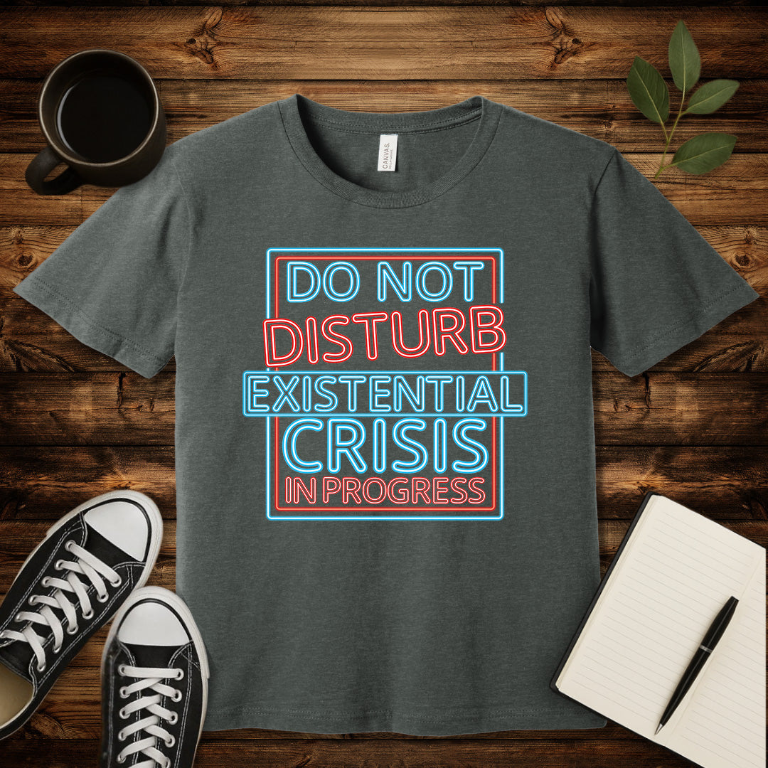 Existential Crisis In Progress T-Shirt-T-Shirt-Deep Heather-S-wearable sarcasm by Savage Tee Society