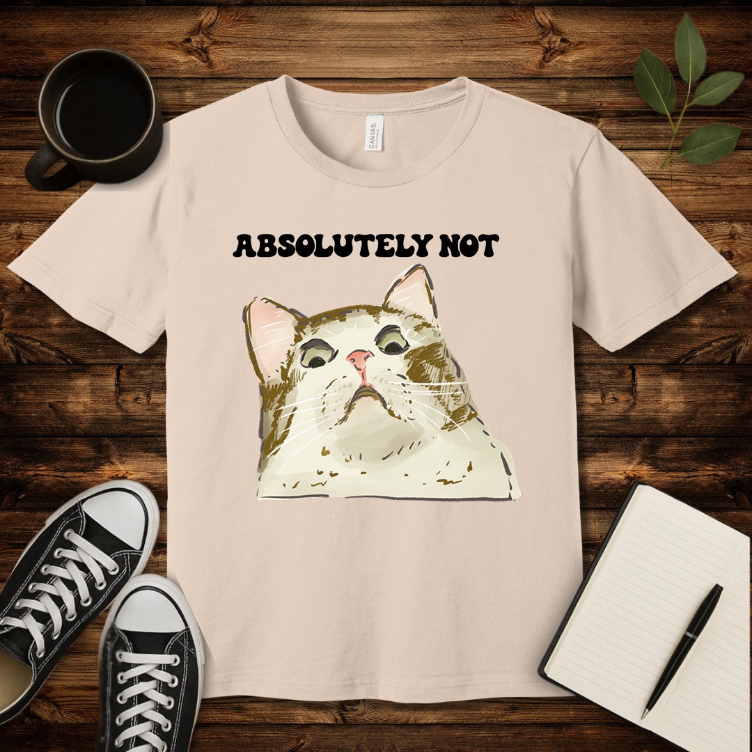 Absolutely Not T-Shirt-T-Shirt-Soft Cream-S-wearable sarcasm by Savage Tee Society