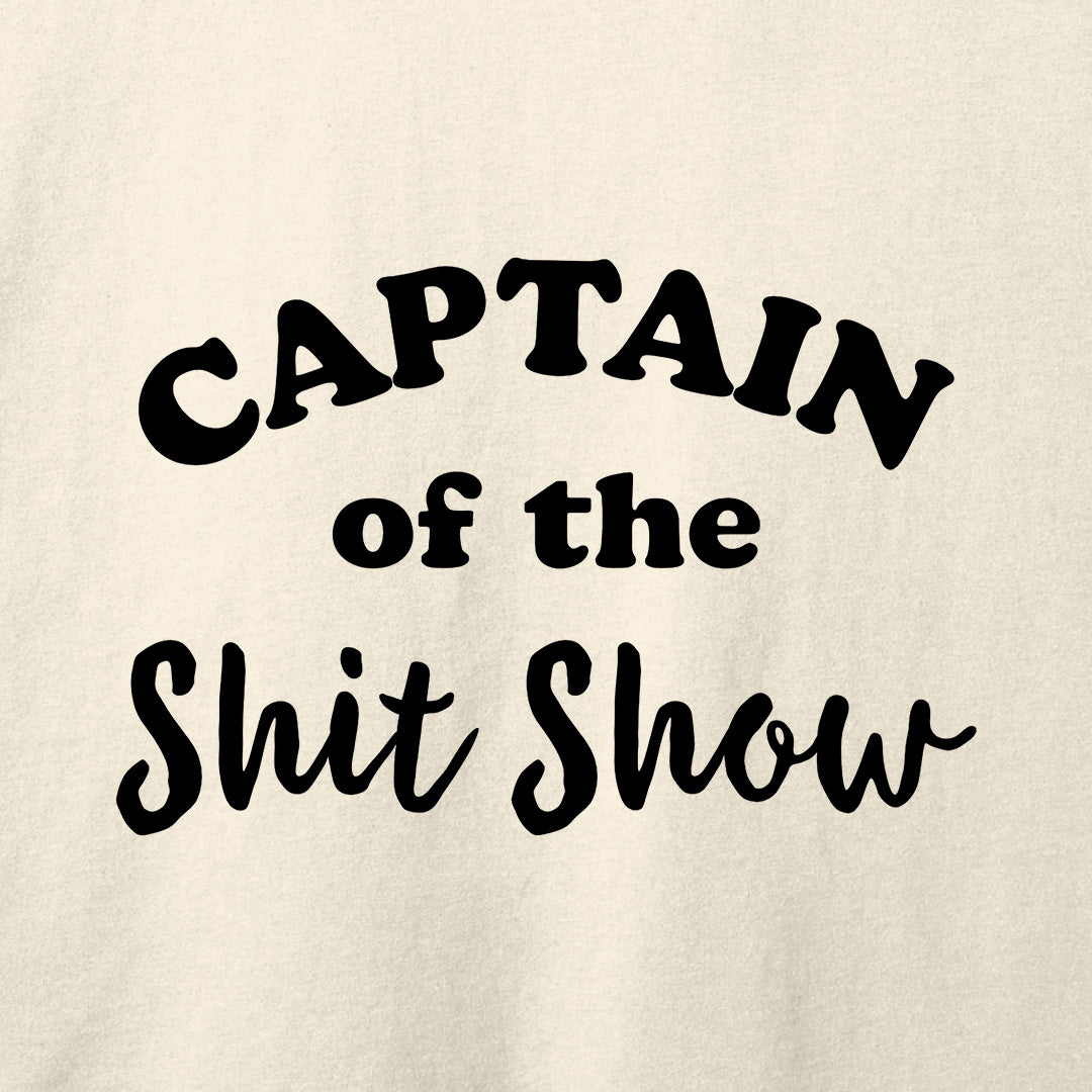 Captain of the Shit Show T-Shirt-T-Shirt-Athletic Heather-S-