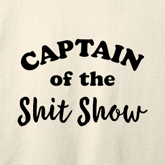 Captain of the Shit Show T-Shirt-T-Shirt-Athletic Heather-S-