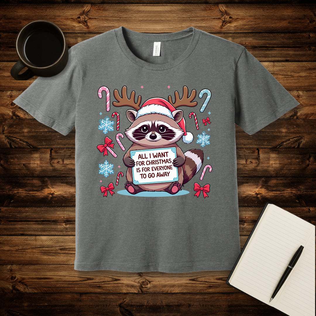 Go Away Anti-Social Christmas T-Shirt