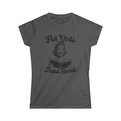 Gray t-shirt with graphic design and text on a white background