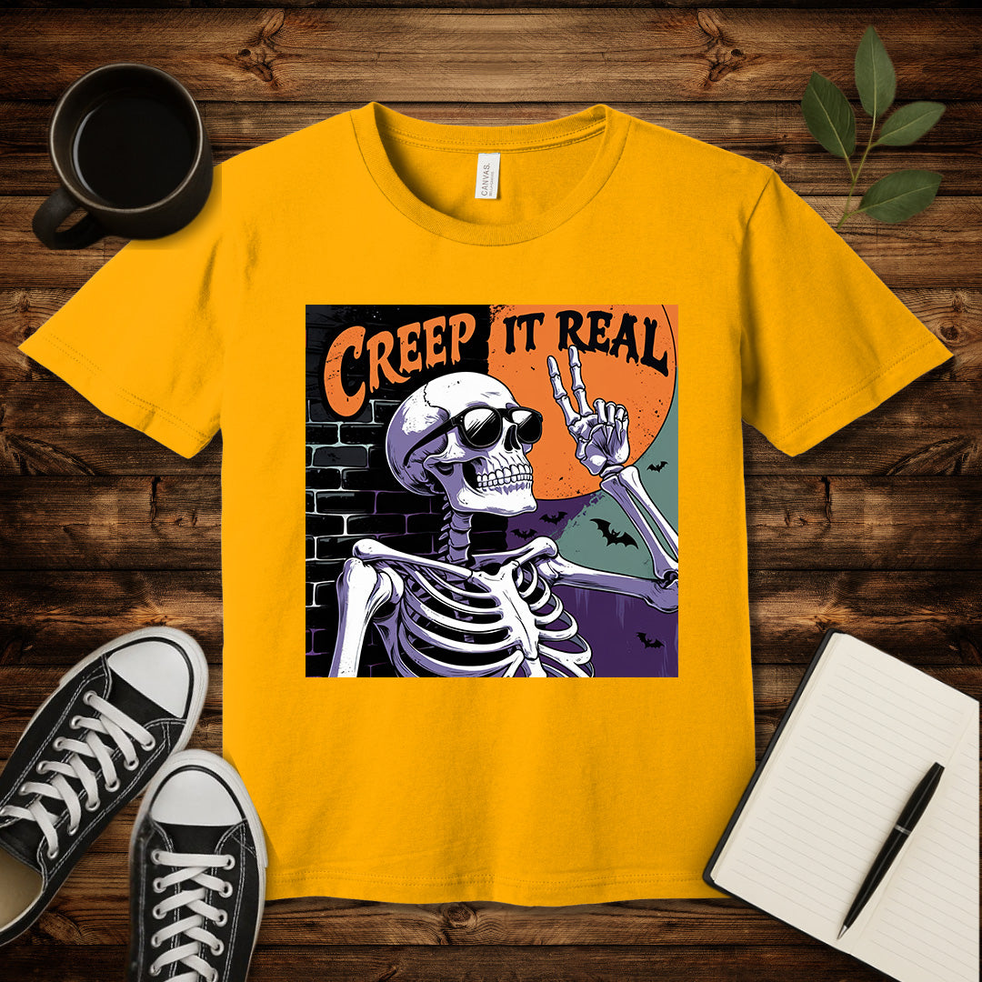 Creep It Real T-Shirt-T-Shirt-Gold-S-wearable sarcasm by Savage Tee Society