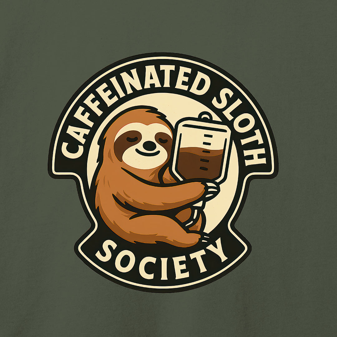 Caffeinated Sloth Society T-Shirt