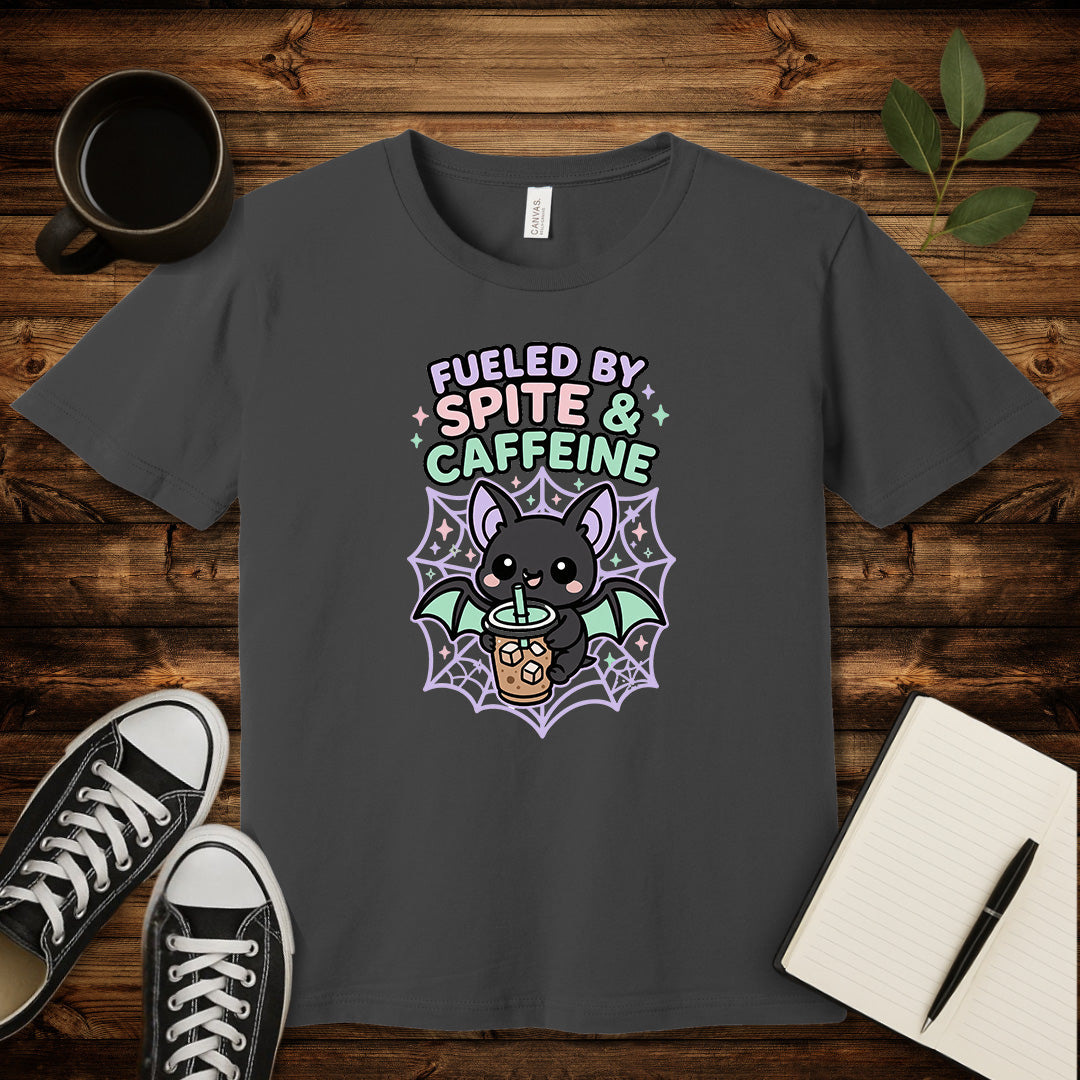 Fueled By Spite and Caffeine T-Shirt-T-Shirt-Asphalt-L-wearable sarcasm by Savage Tee Society