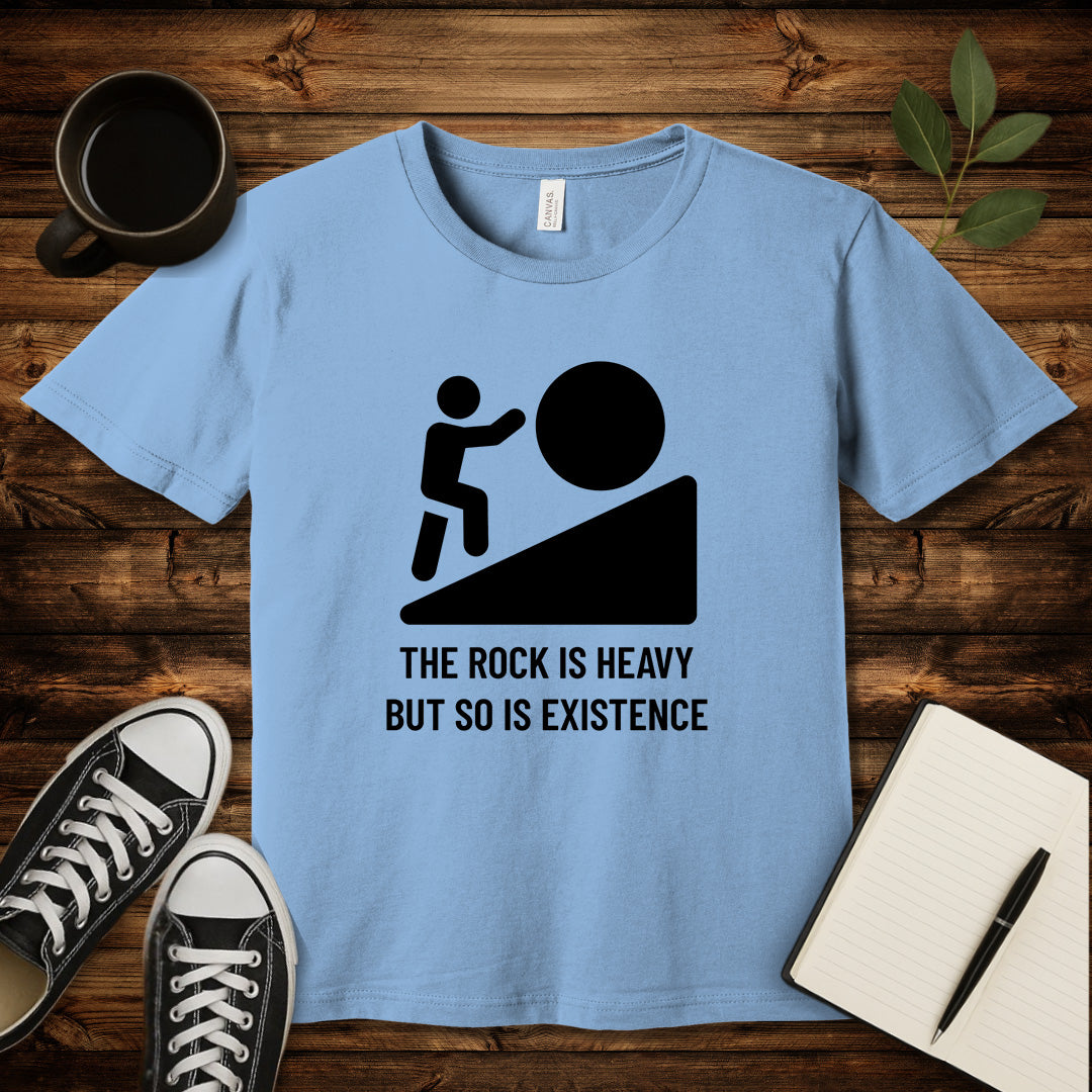 Heavy Existence T-Shirt-T-Shirt-Baby Blue-S-wearable sarcasm by Savage Tee Society