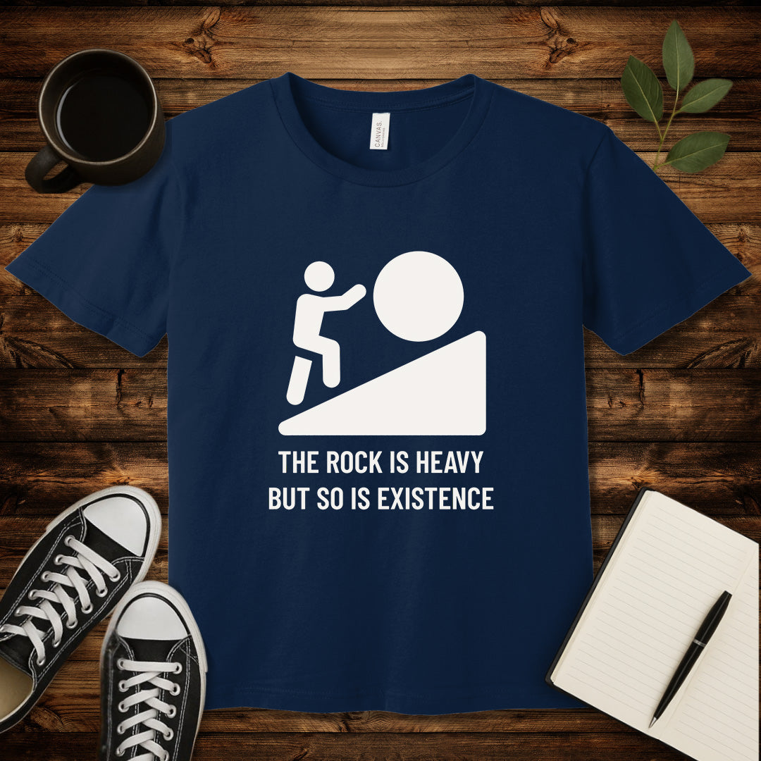 Heavy Existence T-Shirt-T-Shirt-Navy-S-wearable sarcasm by Savage Tee Society