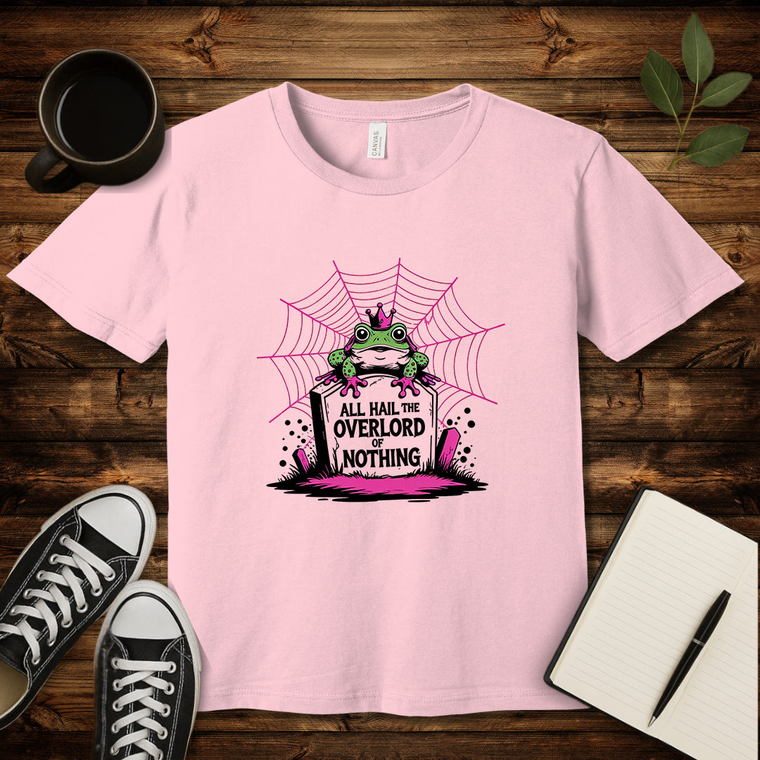 All Hail The Overlord of Nothing T-Shirt-T-Shirt-Pink-S-wearable sarcasm by Savage Tee Society