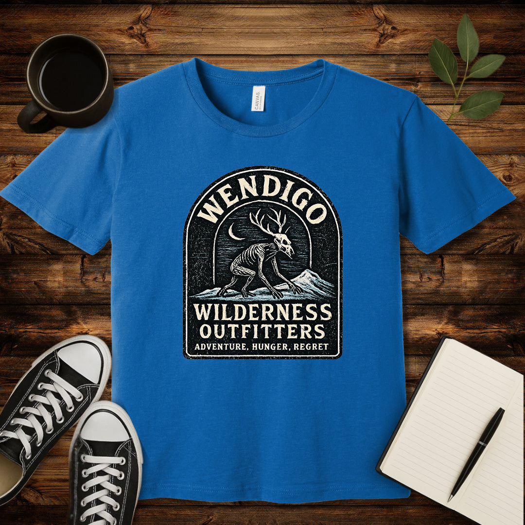 Wendigo Outfitters T-Shirt-T-Shirt-Heather Columbia Blue-S-wearable sarcasm by Savage Tee Society