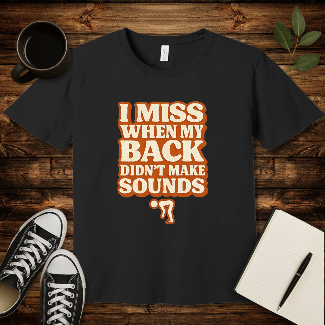 Back Noise Nostalgia T-Shirt-T-Shirt-Black-S-wearable sarcasm by Savage Tee Society