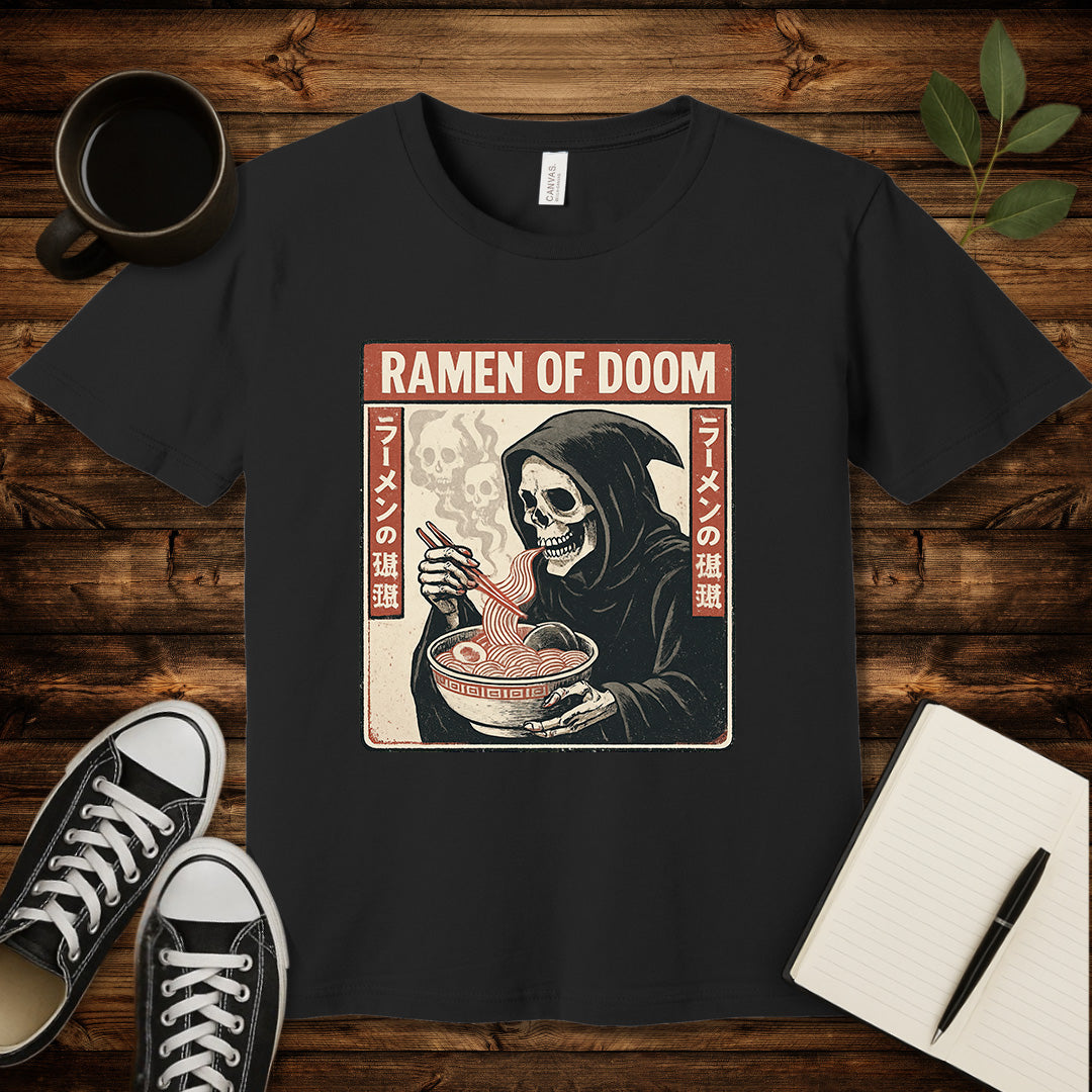 Ramen of Doom T-Shirt-T-Shirt-Black-S-wearable sarcasm by Savage Tee Society