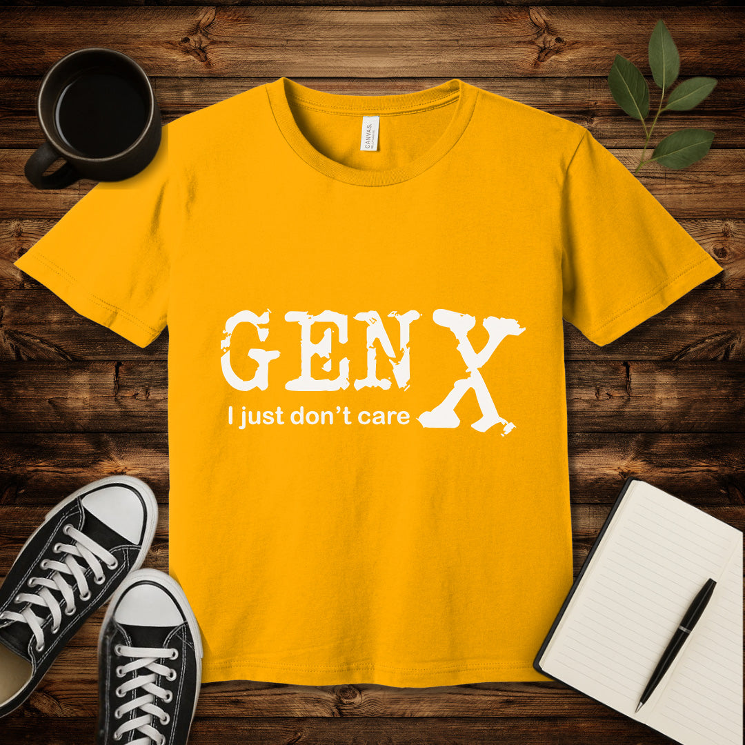 Gen X Don't Care T-Shirt-T-Shirt-Army-S-wearable sarcasm by Savage Tee Society