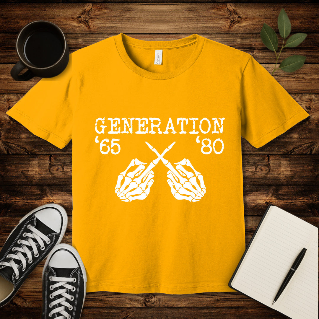 Generation X T-Shirt-T-Shirt-Gold-S-wearable sarcasm by Savage Tee Society