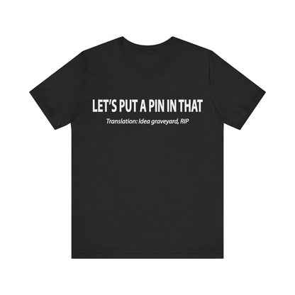 Corporate Translation: Let's Put a Pin in That Tee