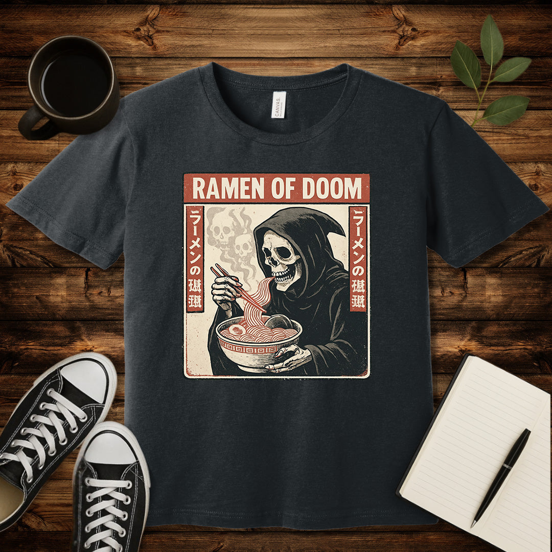 Ramen of Doom T-Shirt-T-Shirt-Dark Grey Heather-S-wearable sarcasm by Savage Tee Society