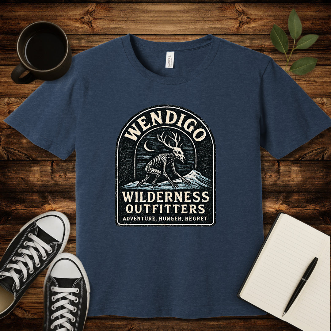 Wendigo Outfitters T-Shirt-T-Shirt-Heather Navy-S-wearable sarcasm by Savage Tee Society