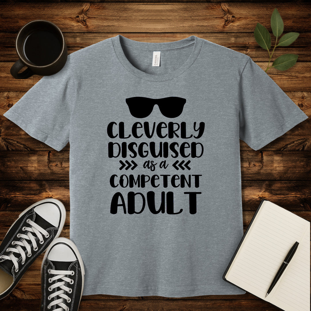 Competent Adult T-Shirt-T-Shirt-Athletic Heather-S-wearable sarcasm by Savage Tee Society