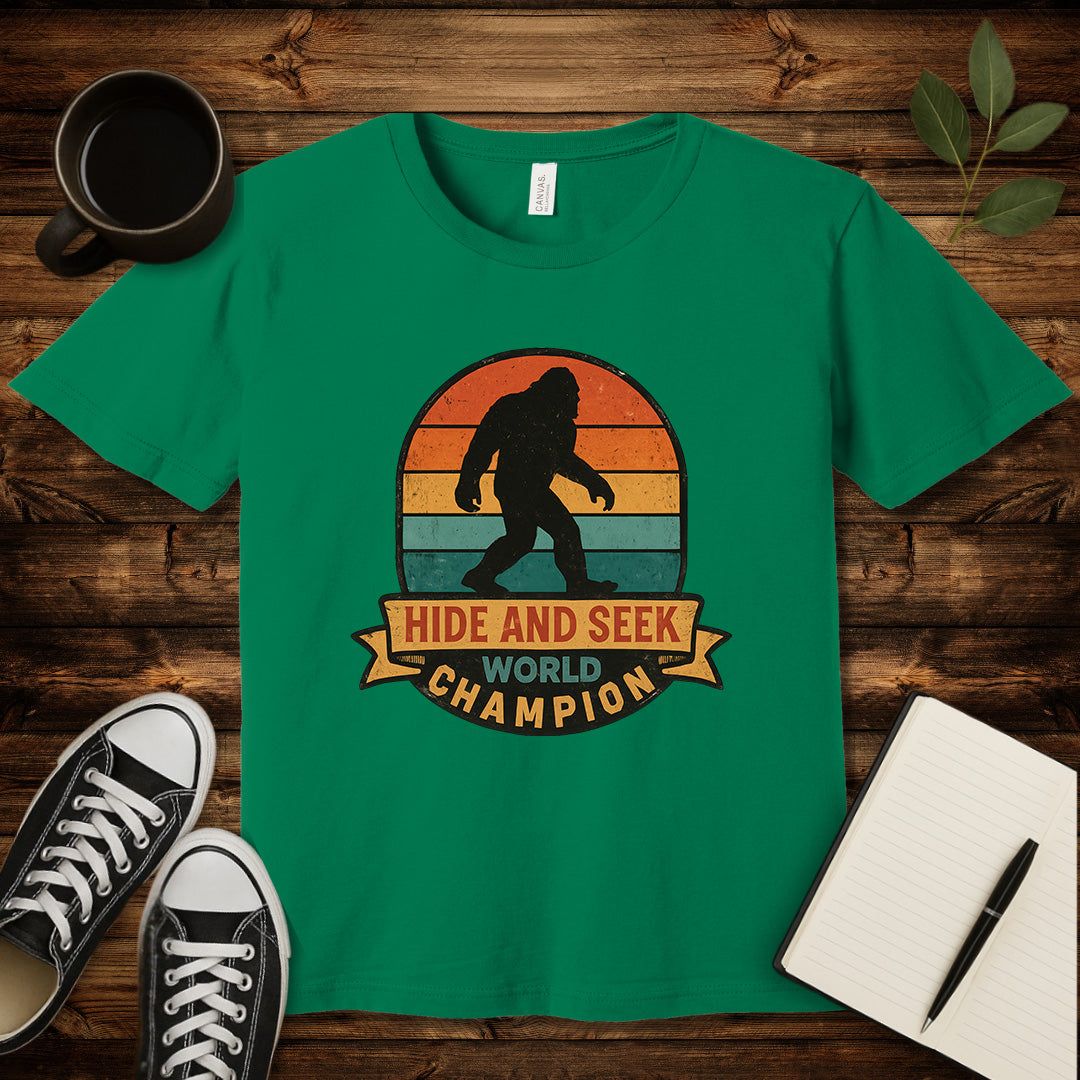 Hide and Seek World Champion T-Shirt-T-Shirt-Kelly-S-wearable sarcasm by Savage Tee Society