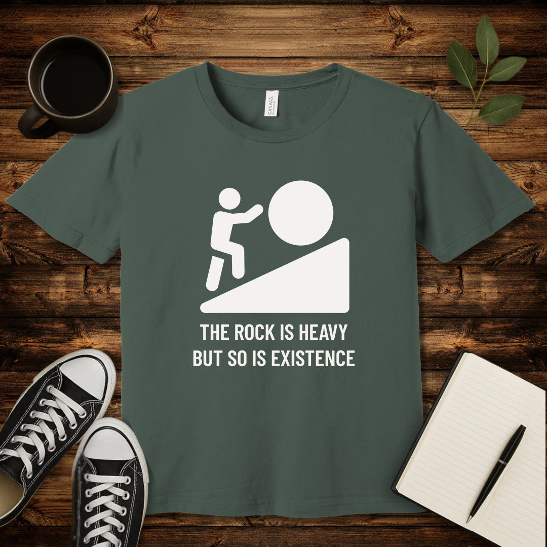 Heavy Existence T-Shirt-T-Shirt-Military Green-S-wearable sarcasm by Savage Tee Society