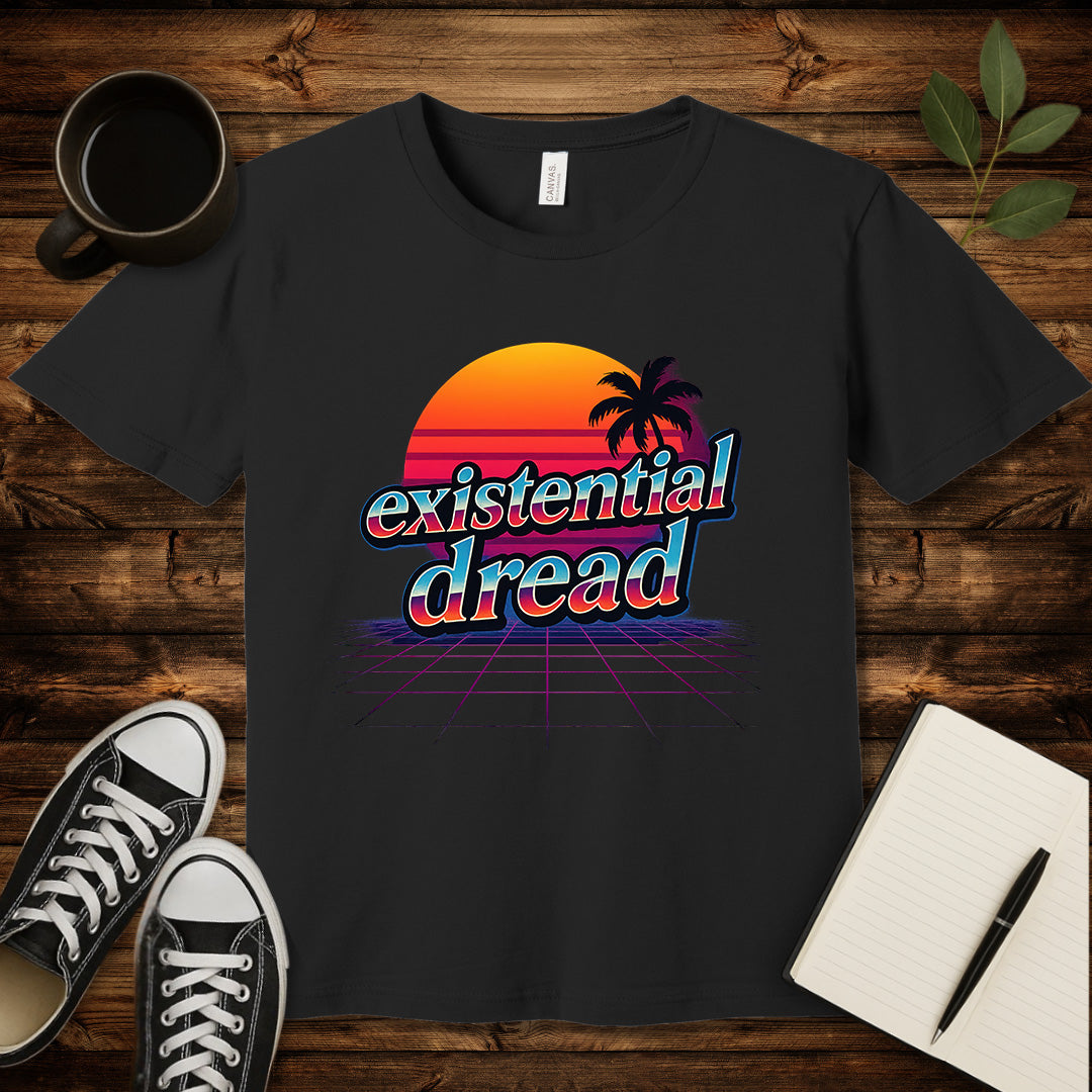 Existential Dread T-Shirt-T-Shirt-Black-S-wearable sarcasm by Savage Tee Society