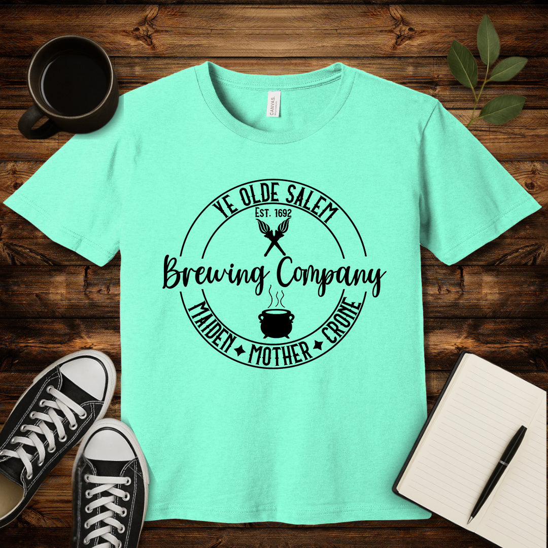 Salem Brewing Co T-Shirt-T-Shirt-Heather Mint-S-wearable sarcasm by Savage Tee Society