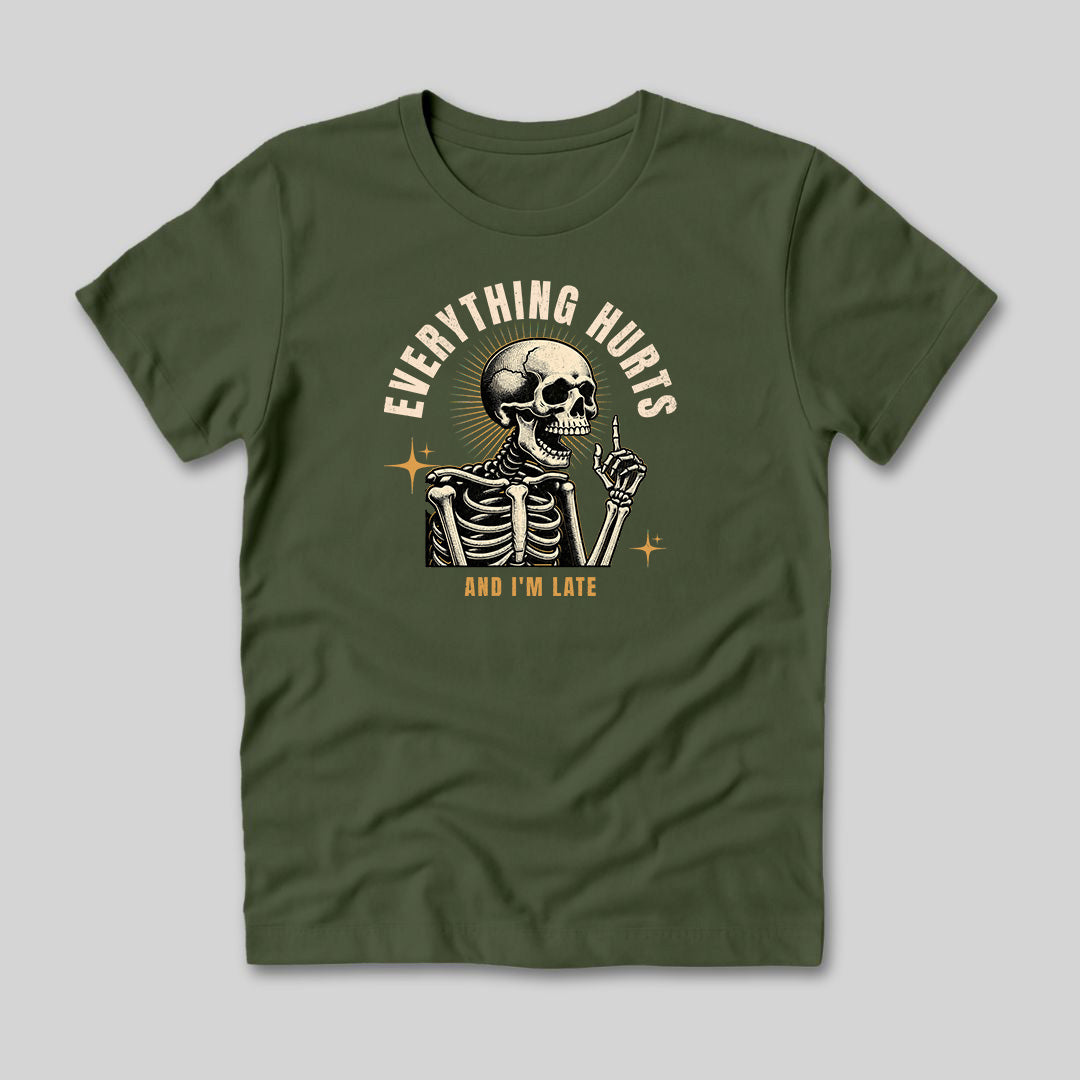 Everything Hurts Skeleton T-Shirt