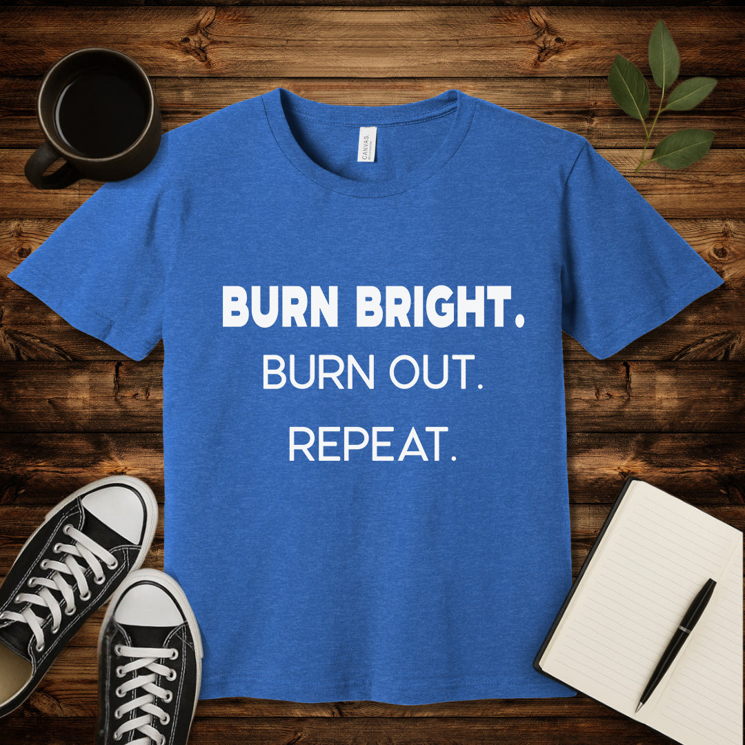 Burnout Loop T-Shirt-T-Shirt-S-Heather True Royal-wearable sarcasm by Savage Tee Society