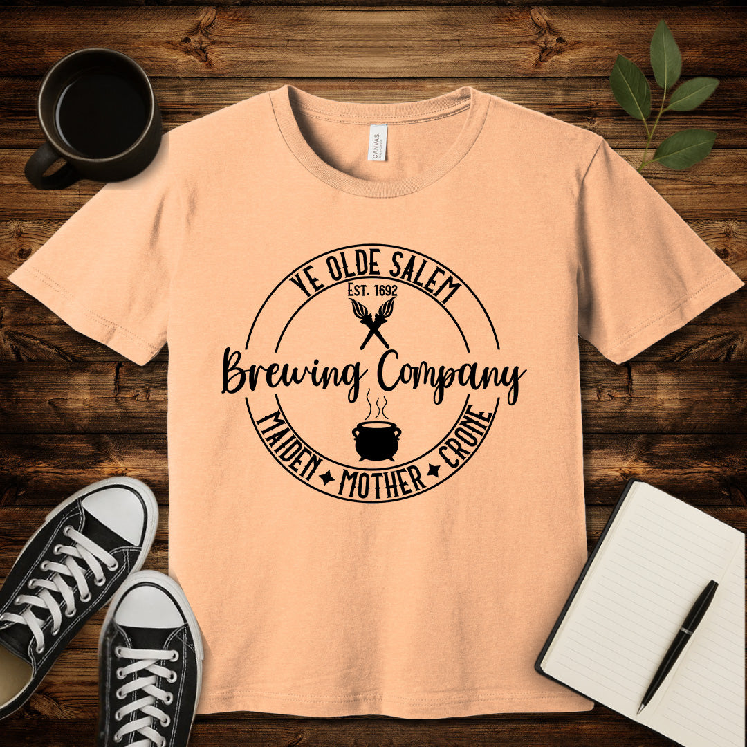 Salem Brewing Co T-Shirt-T-Shirt-Heather Peach-S-wearable sarcasm by Savage Tee Society