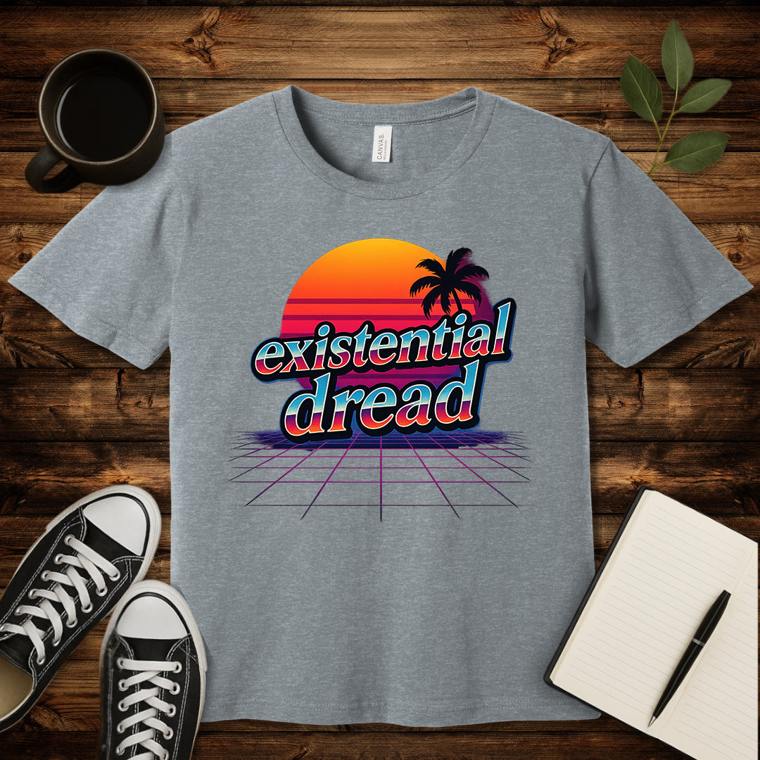 Existential Dread T-Shirt-T-Shirt-Athletic Heather-S-wearable sarcasm by Savage Tee Society