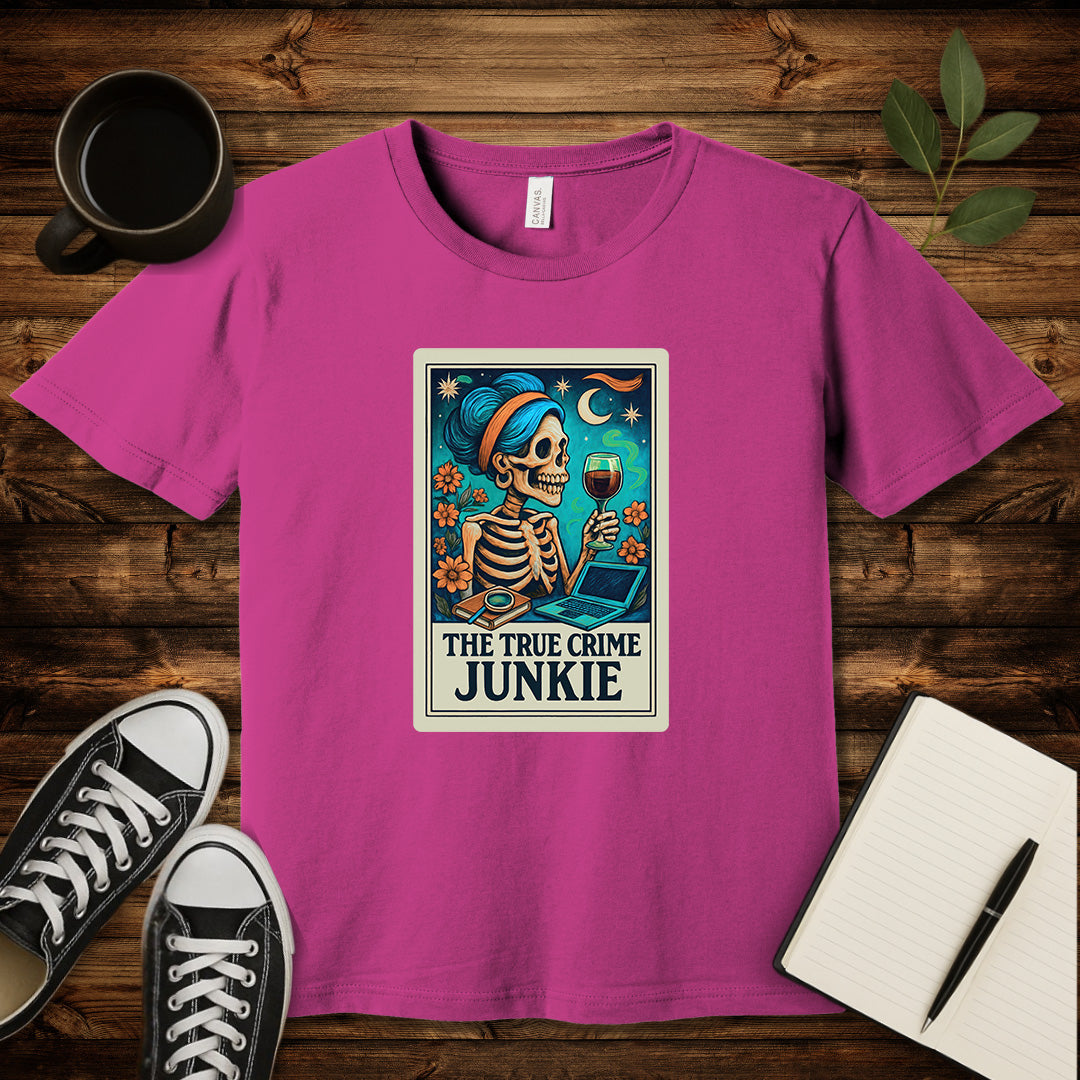 The True Crime Junkie T-Shirt-T-Shirt-Berry-S-wearable sarcasm by Savage Tee Society