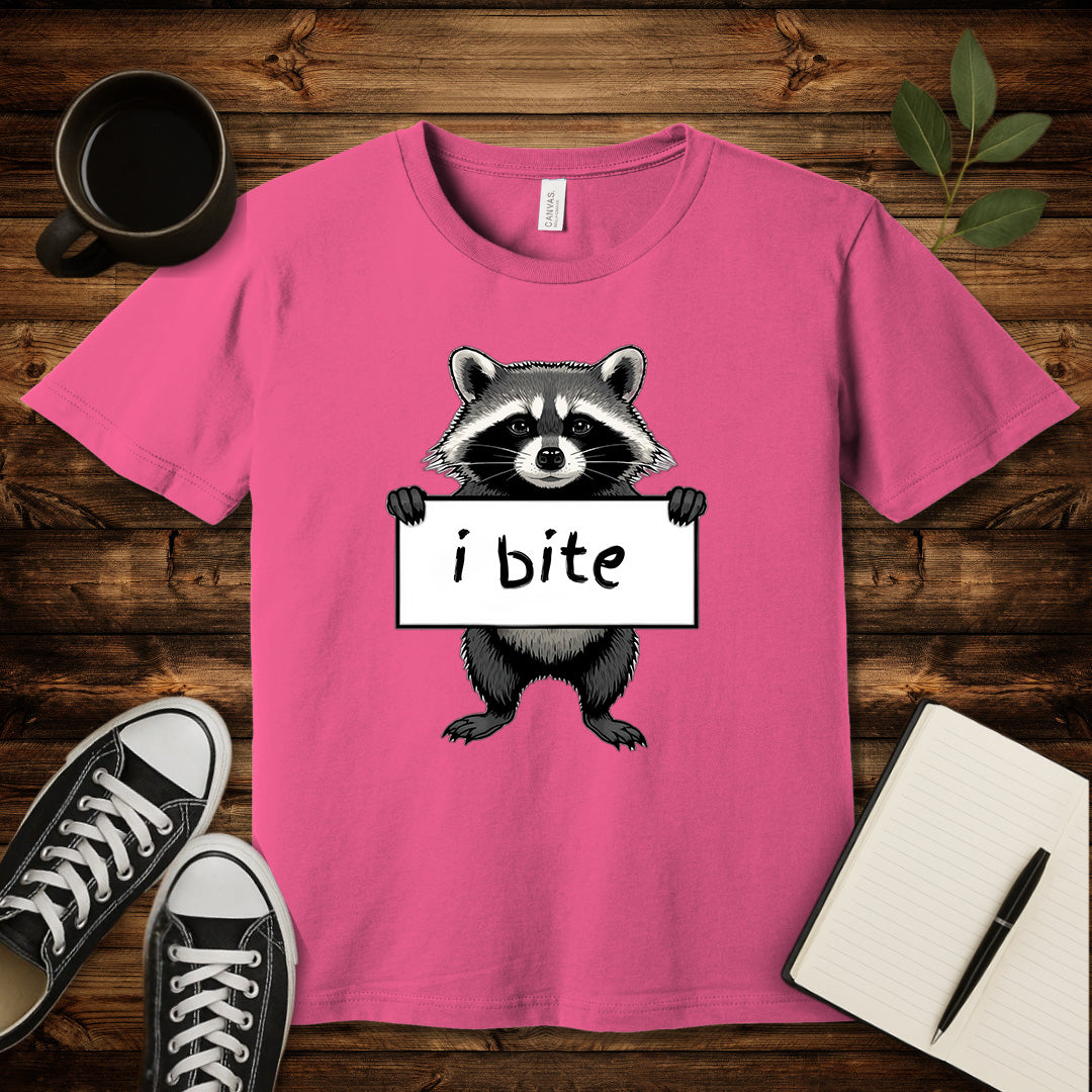 I Bite T-Shirt-T-Shirt-Charity Pink-S-wearable sarcasm by Savage Tee Society