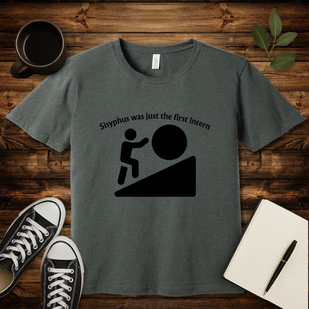 Sisyphus Intern T-Shirt-T-Shirt-Deep Heather-S-wearable sarcasm by Savage Tee Society