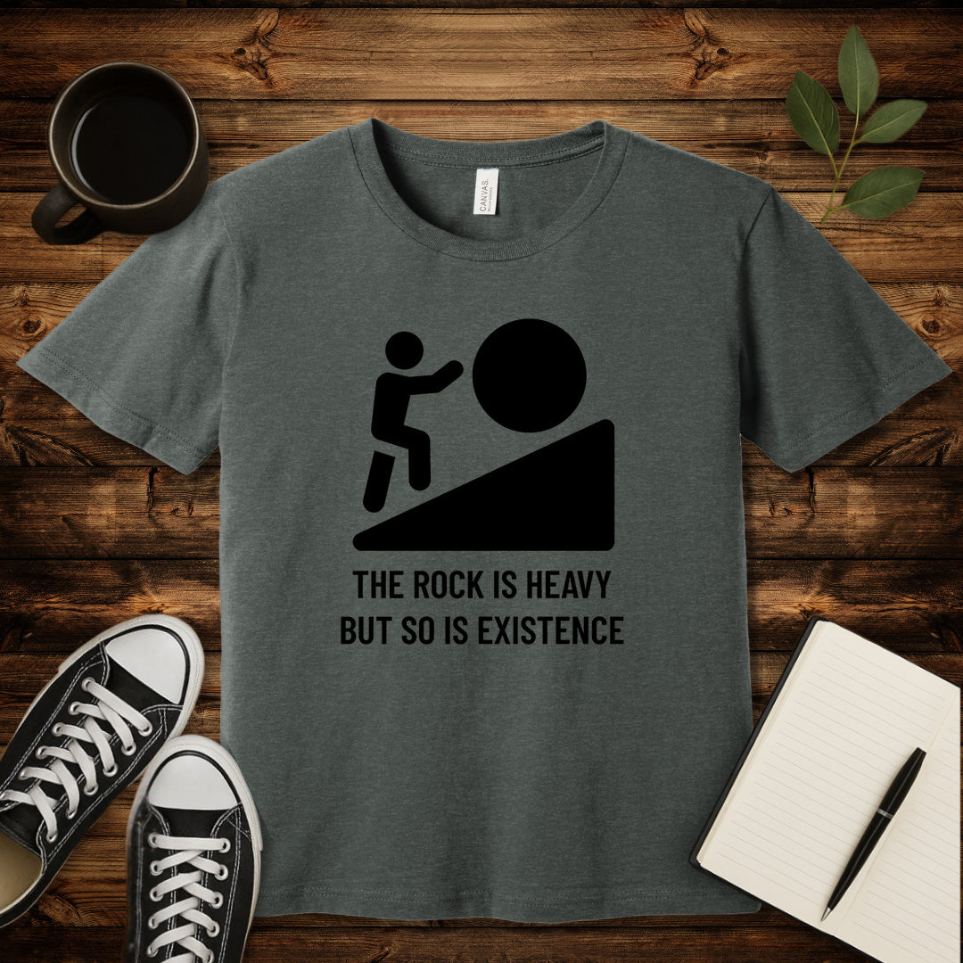 Heavy Existence T-Shirt-T-Shirt-Deep Heather-S-wearable sarcasm by Savage Tee Society