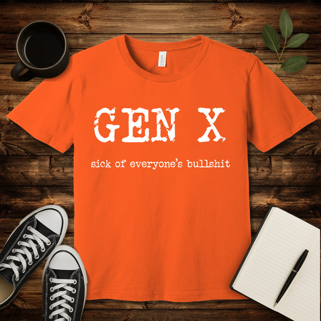 Gen X Rage T-Shirt-T-Shirt-Dark Grey Heather-S-wearable sarcasm by Savage Tee Society
