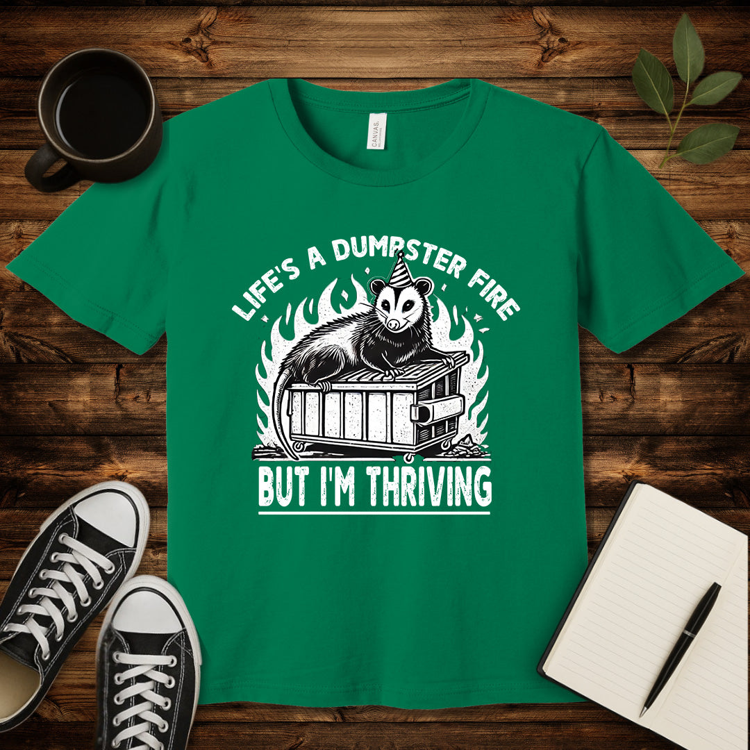 Life’s a Dumpster Fire T-Shirt-T-Shirt-Kelly-S-wearable sarcasm by Savage Tee Society