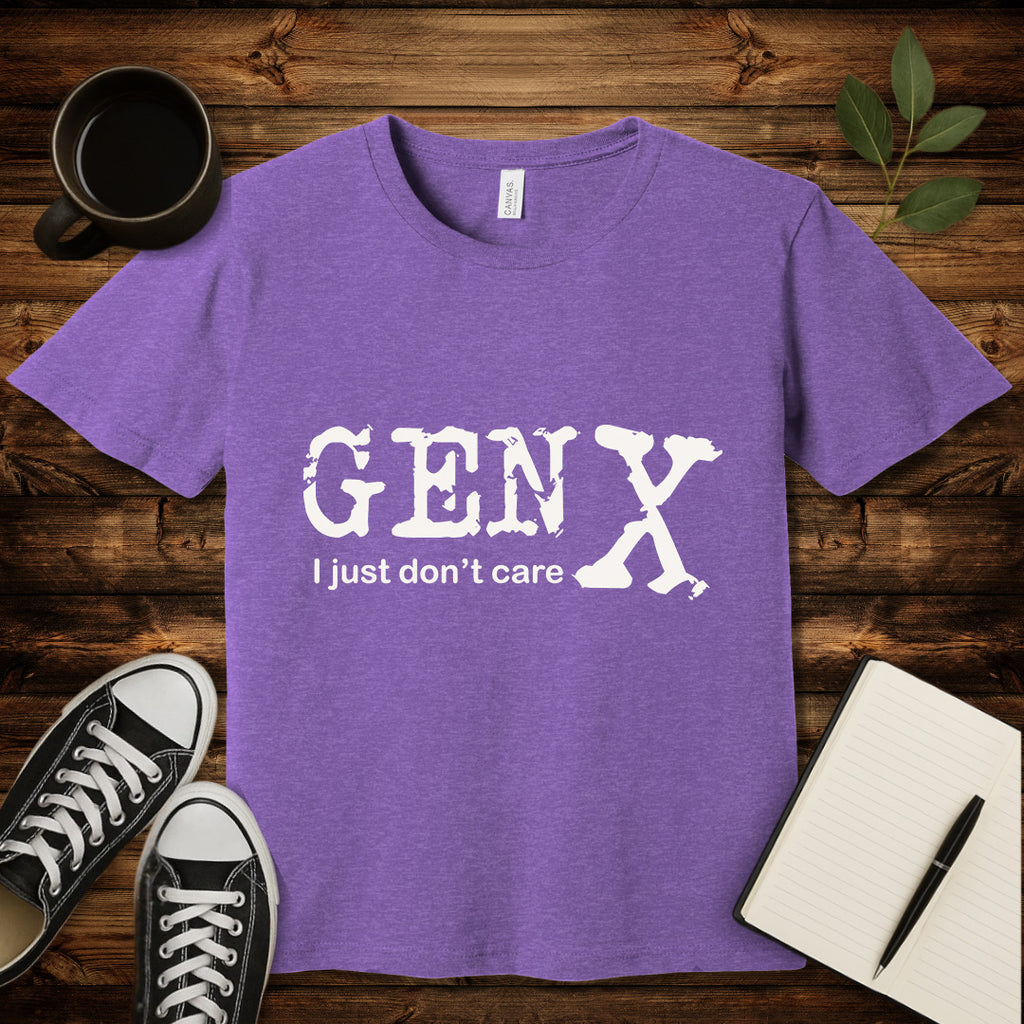 Gen X Don't Care T-Shirt-T-Shirt-Army-S-wearable sarcasm by Savage Tee Society