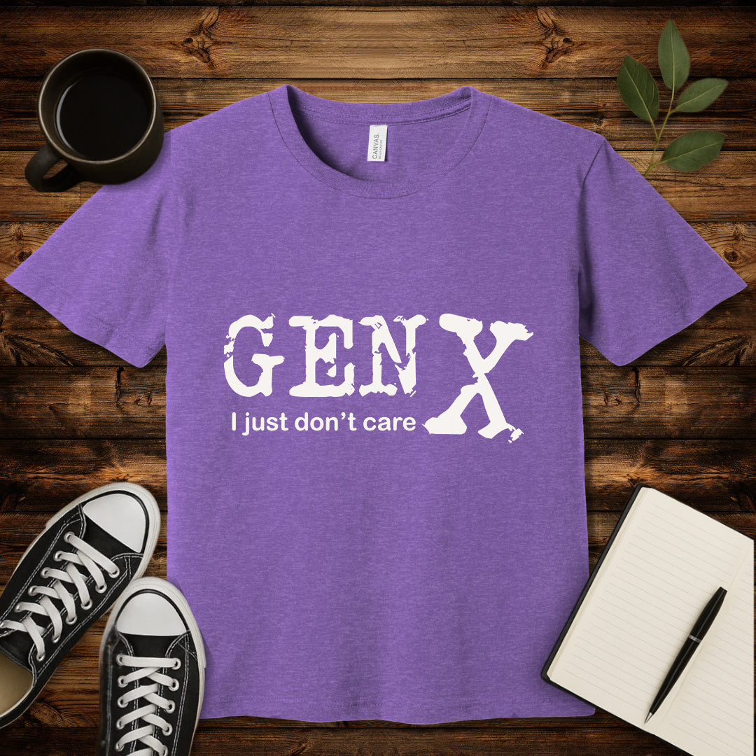 Gen X Don't Care T-Shirt-T-Shirt-Army-S-wearable sarcasm by Savage Tee Society