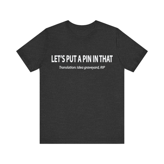 Corporate Translation: Let's Put a Pin in That Tee