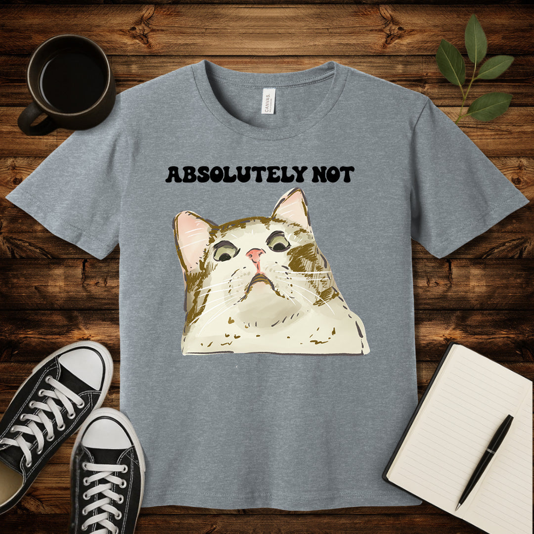 Absolutely Not T-Shirt-T-Shirt-Athletic Heather-S-wearable sarcasm by Savage Tee Society