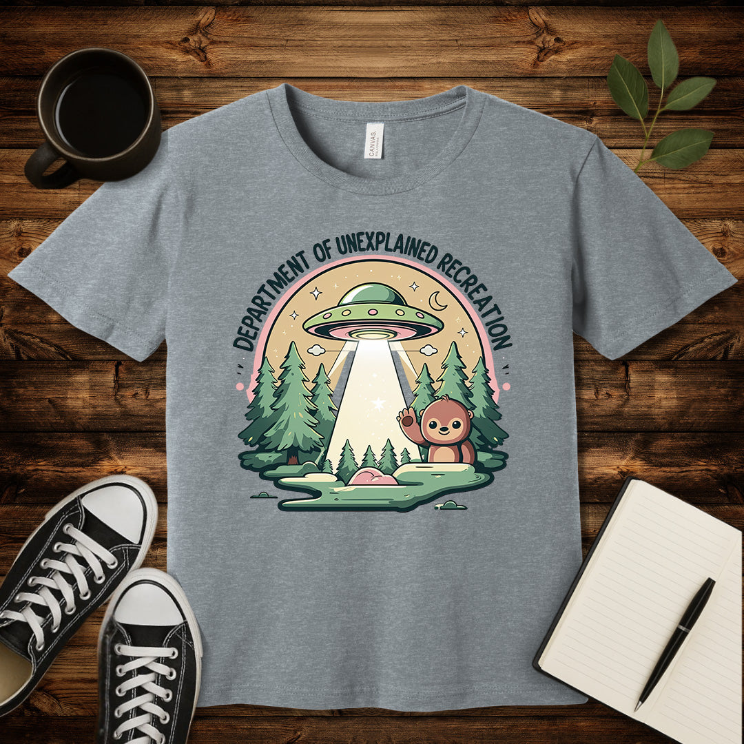 Dept of Unexplained Recreation T-Shirt-T-Shirt-Athletic Heather-S-wearable sarcasm by Savage Tee Society