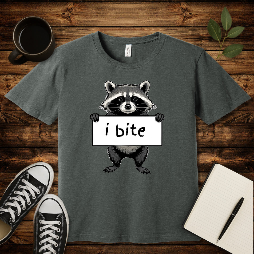 I Bite T-Shirt-T-Shirt-Deep Heather-S-wearable sarcasm by Savage Tee Society